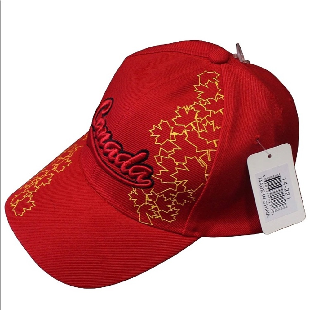 Red Canada Baseball Cap